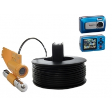 20M 60FT 2.4GHz Wireless 420TVL 30FPS Underwater Scuba Camera Video Recorder DVR and 2.5-Inch LCD Wireless Receiver Monitor